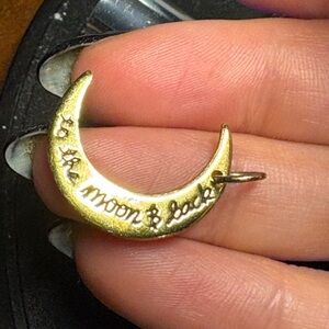 Gold Crescent Moon Pendant
